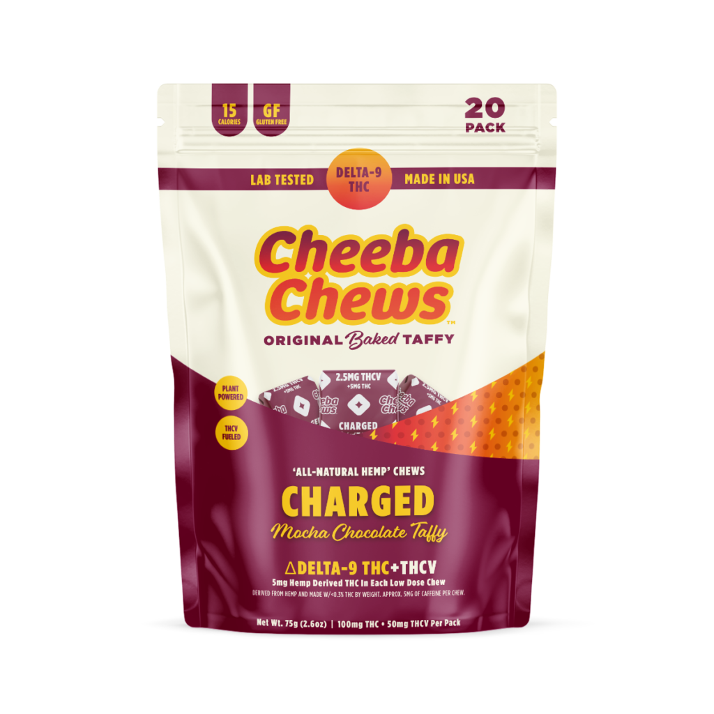 Cheeba Chews Charged Mocha Chocolate Taffy - 20 Ct