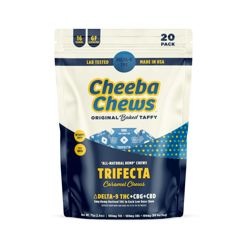 Cheeba Chews Trifecta Caramel Taffy - 20 Ct