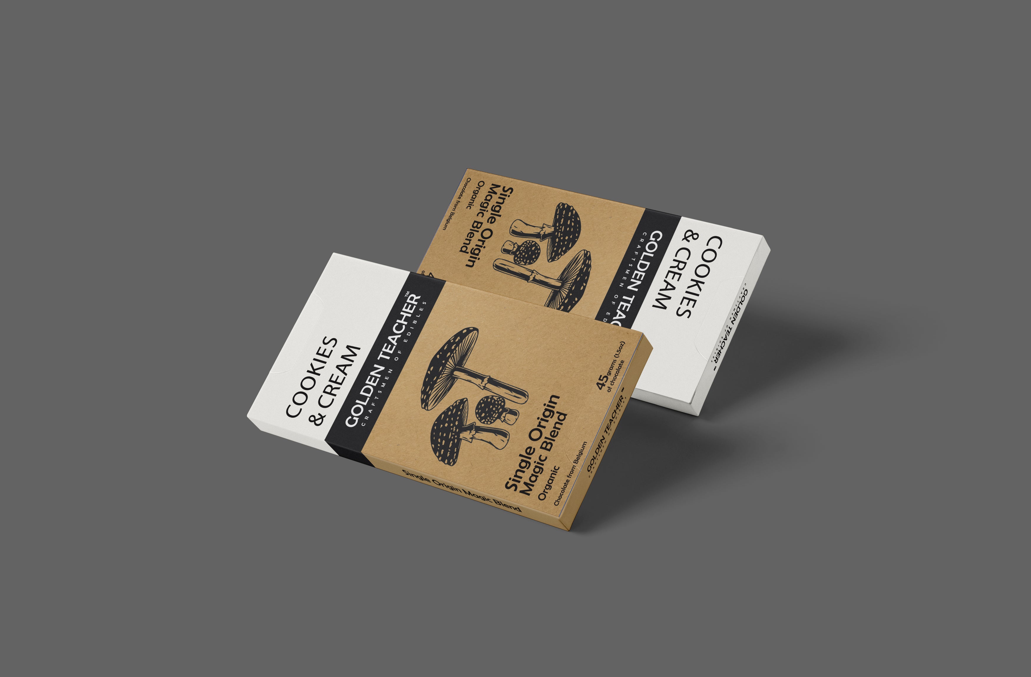 Golden Teacher Cookies & Cream Chocolate Bar