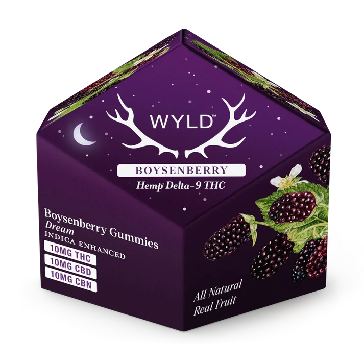 WYLD Hemp Gummies Boysenberry